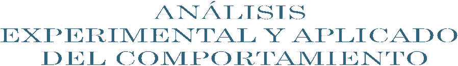 ANLISIS 
EXPERIMENTAL Y APLICADO 
DEL COMPORTAMIENTO