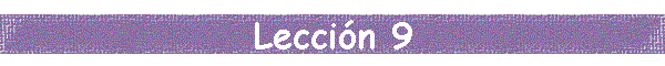 Leccin 9