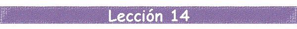 Leccin 14