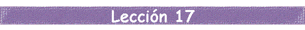 Leccin 17