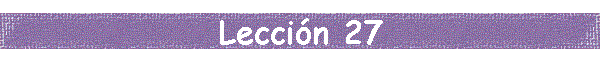 Leccin 27