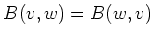 $ B(v,w)=B(w,v)$