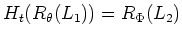 $ H_t(R_\theta(L_1))=R_\Phi(L_2)$