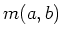 $ m(a,b)$