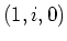 $ (1,i,0)$