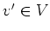 $ v'\in V$