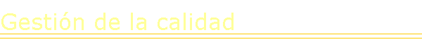 Gesti�n de la calidad