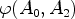 $ \varphi(A_0,A_2)$