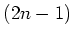$ (2n-1)$