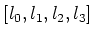 $ [l_0,l_1,l_2,l_3]$