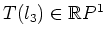 $ T(l_3)\in\mathbb{R}P^1$