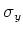 $ \sigma_y$