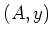 $ (A,y)$